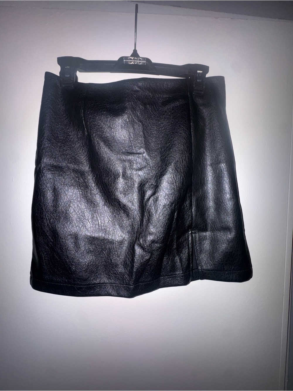wild fable Black Faux Leather Mini Skirt
